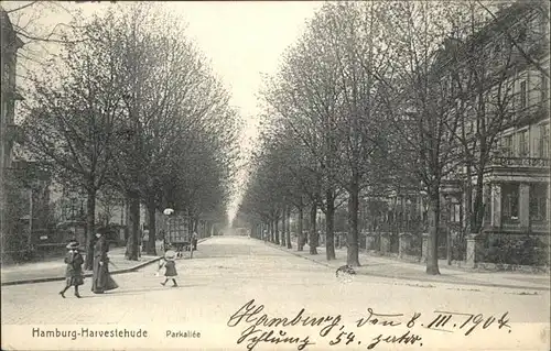 Hamburg Parkallee Harvestehude Kat. Hamburg