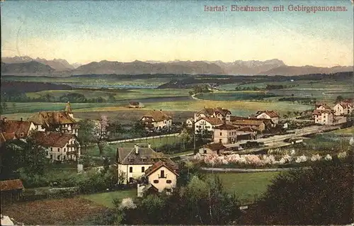 Ebenhausen Werk Gebirgs Panorama mit Isartal / Baar-Ebenhausen /Pfaffenhofen LKR