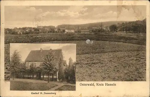 Osterwald Hameln Panorama mit Gasthof Dannenberg Kat. Salzhemmendorf