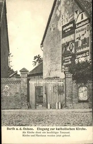 Barth Eingang zur kath Kirche Kat. Barth