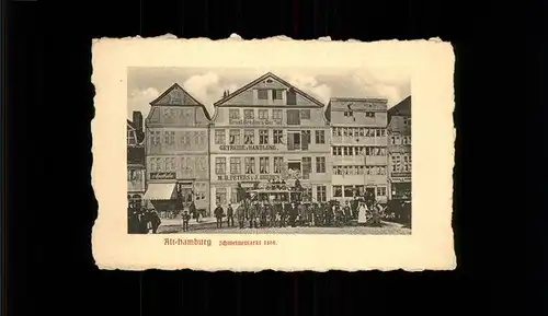 Hamburg Schweinemarkt 1868 Kat. Hamburg