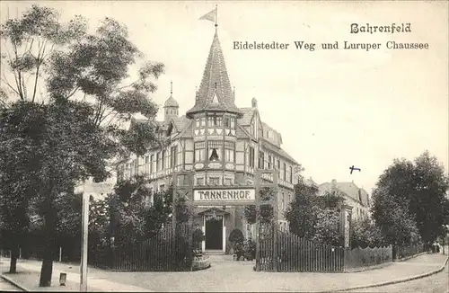 Bahrenfeld Hotel Tannenhof Eidelstedter Weg und Luruper Chaussee Kat. Hamburg