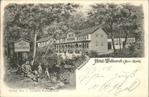 Volksdorf Hamburg Hotel Waldesruh Kat. Hamburg