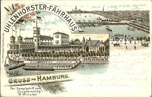 Hamburg Uhlenhorster Faehrhaus Jungfernstieg Kat. Hamburg