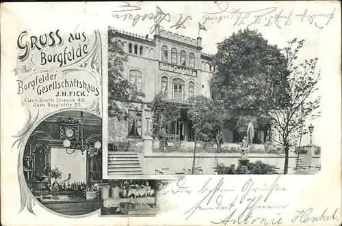 Borgfelde Borgfelder Gesellschaftshaus Kat. Hamburg