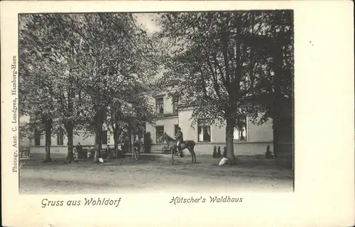Wohldorf Ohlstedt Kutschers Waldhaus Reiter Kat. Hamburg