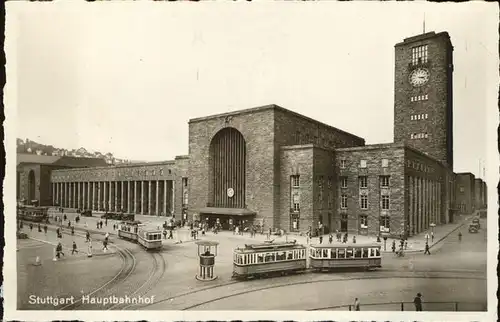 Stuttgart Hauptbahnhof Strassenbahn Kat. Stuttgart