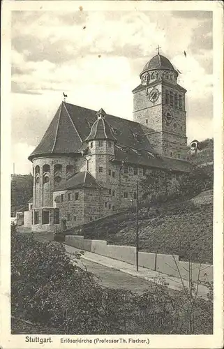 Stuttgart Erloeserkirche Professor Th. Fischer Kat. Stuttgart