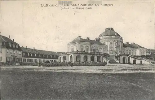 Stuttgart Schloss Solitude erbaut von Herzog Karl 1763 Kat. Stuttgart