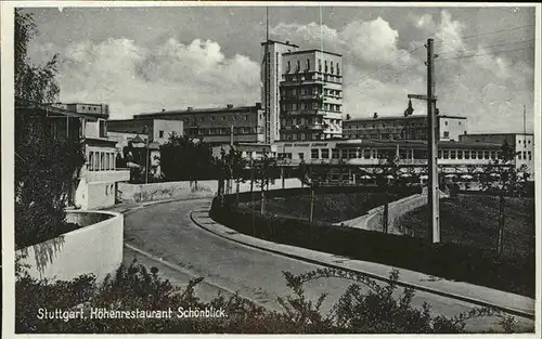 Stuttgart Hoehenrestaurant Schoenlbick Kat. Stuttgart