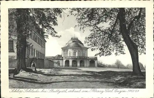 Stuttgart Kurhotel Schloss Solitude erbaut von Herzog Karl Eugen 1763 67 Kat. Stuttgart