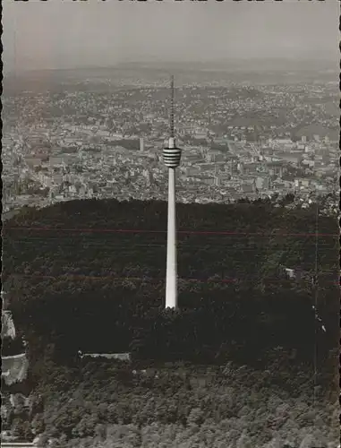 Stuttgart Fliegeraufnahme Stadt und Sendeturm Kat. Stuttgart