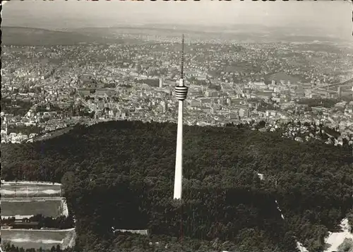 Stuttgart Fliegeraufnahme Stadt und Sendeturm Kat. Stuttgart