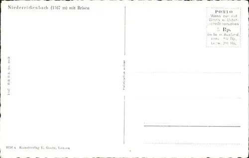 Niederrickenbach Brisen Kat. Niederrickenbach