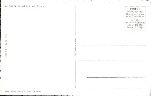Niederrickenbach Brisen Kat. Niederrickenbach