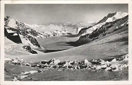 Jungfraujoch Aletschgletscher Feldpost Kat. Jungfrau