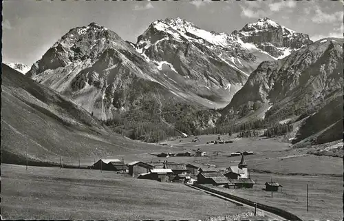 Sertig Doerfli Davos Mittaghorn Plattenhorn Hoch Ducan Kat. Sertigpass