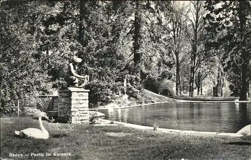 Baden AG Kurpark Schwan Kat. Baden