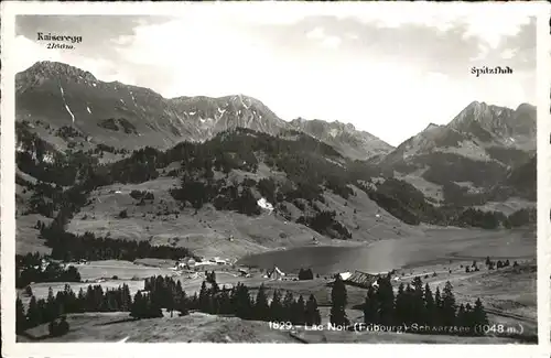 Lac Noir FR Schwarzsee Spitzfluh Kaiseregg Kat. Fribourg FR