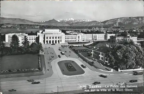 Geneve GE Palais des Nations Mont Blanc Kat. Geneve