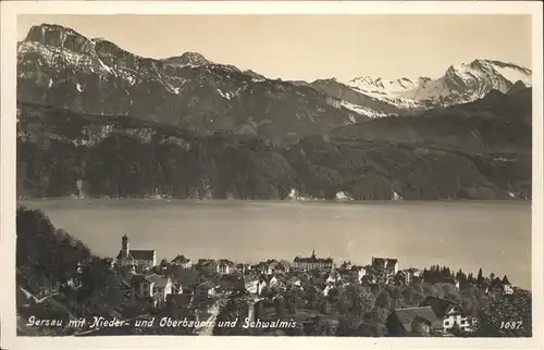 Gersau Vierwaldstaettersee Nieder- Oberbauern Schwalmis /  /