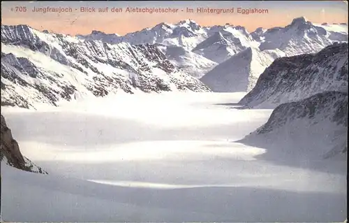 Jungfraujoch Aletschgletscher Eggishorn Kat. Jungfrau
