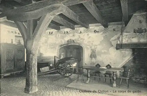 Chillon Chateau corps de garde Kat. Montreux