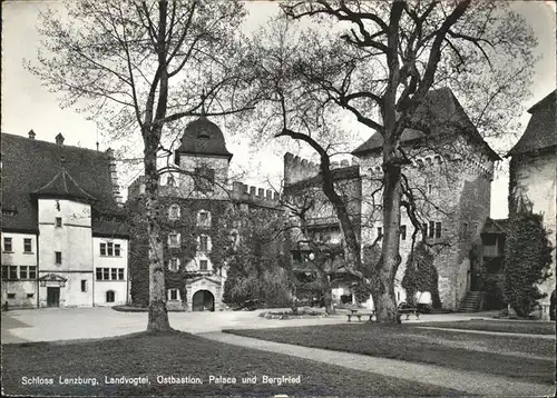 Lenzburg Schloss Landvogtei Ostbastion Palace Bergfried Kat. Lenzburg