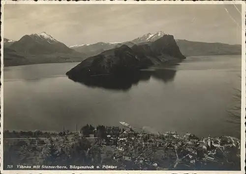 Vitznau Stanserhorn Buergenstock Pilatus Kat. Vitznau