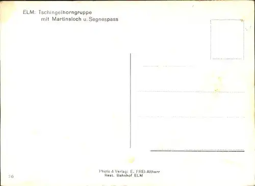Elm GL Tschingelhorngruppe Martinsloch Segnespass Kat. Elm