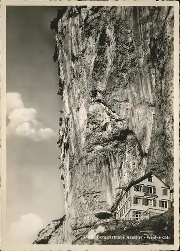 Aescher Wildkirchli Berggasthof Kat. Weissbad
