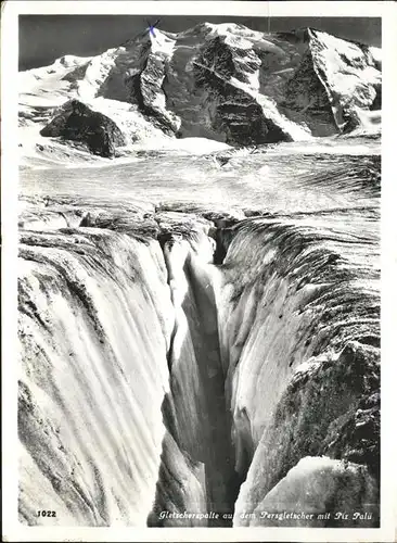 Piz Palue Gletscherspalte Peragletscher Kat. Piz Palue