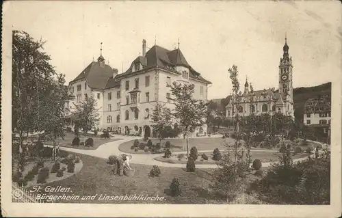 St Gallen SG Linsenbuehlkirche Buergerheim Kat. St Gallen