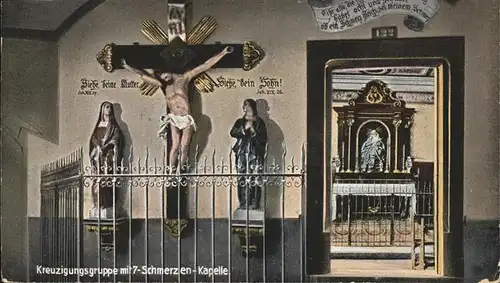 Mariastein SO Kreuzigungsgruppe mit 7 Schmerzen Kapelle Kat. Mariastein