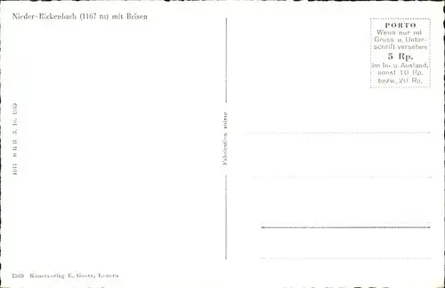 Niederrickenbach Brisen Kat. Niederrickenbach