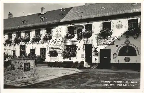 Koenigstein Taunus Klostergut Rettershof Kat. Koenigstein im Taunus