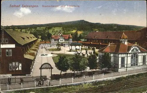 Bad Salzungen Solbad Gradierhaeuser und Trinkhalle Pavillon Kat. Bad Salzungen