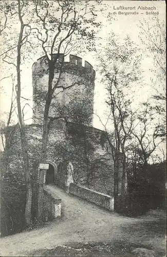 Alsbach Bergstrasse Schloss Turm Kat. Alsbach Haehnlein