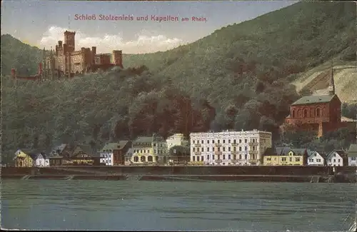 Stolzenfels Schloss und Kapellen am Rhein Kat. Koblenz