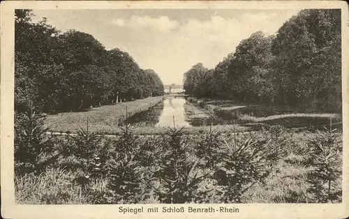 Benrath Spiegel mit Schloss Park Kat. Duesseldorf