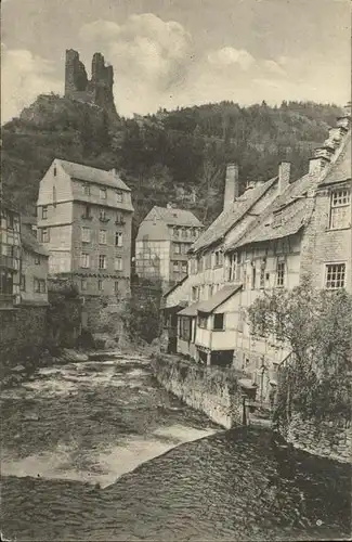 Montjoie Monschau Rurpartie und Ruine Haller /  /