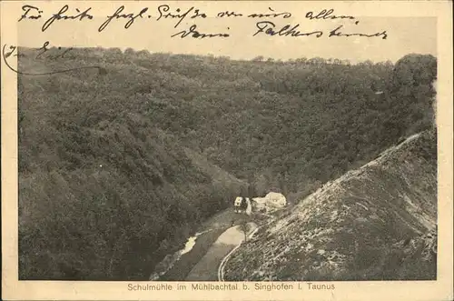 Singhofen Schulmuehle im Muehlbachtal Taunus Kat. Singhofen