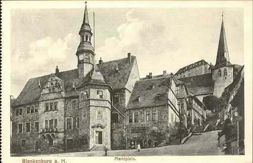 Blankenburg Harz Marktplatz Kat. Blankenburg