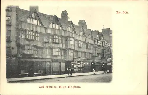 London Old Houses High Holborn Kat. City of London