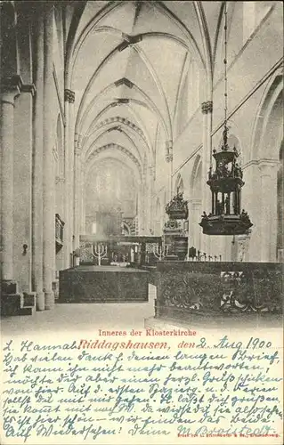 Riddagshausen Inneres der Klosterkirche Kat. Braunschweig