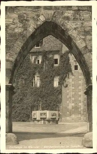 Eschwege Maerchenbrunnen im Schlosshof Kat. Eschwege