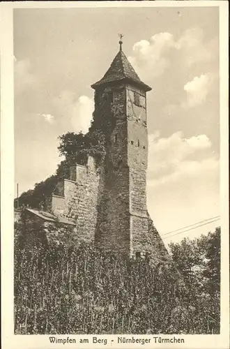 Bad Wimpfen Nuernberger Tuermchen Kat. Bad Wimpfen