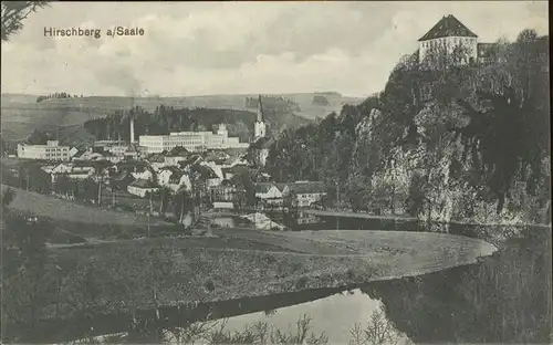 Hirschberg Saale Partie an der Saale Kat. Hirschberg Saale