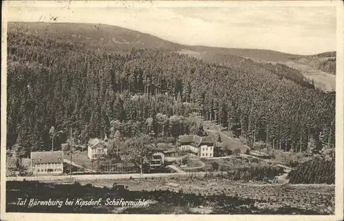 Kipsdorf Tal Baerenburg Schaefermuehle Kat. Altenberg