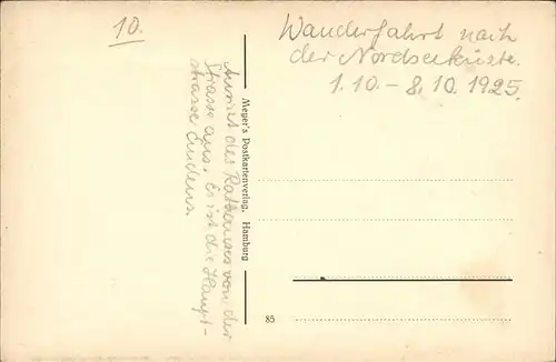 Emden Ostfriesland Kleine Brueckstrasse mit Rathausturm / Emden /Emden Stadtkreis